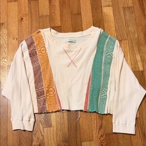 Urban Outfitters Cropped Waffle Top